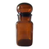 Amber glass jar