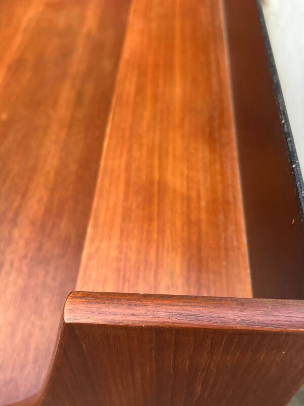 Beau bureau scandinave Ola vintage en teck par John Texmon, années 195