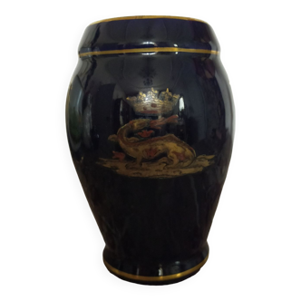 Blue Tours earthenware vase