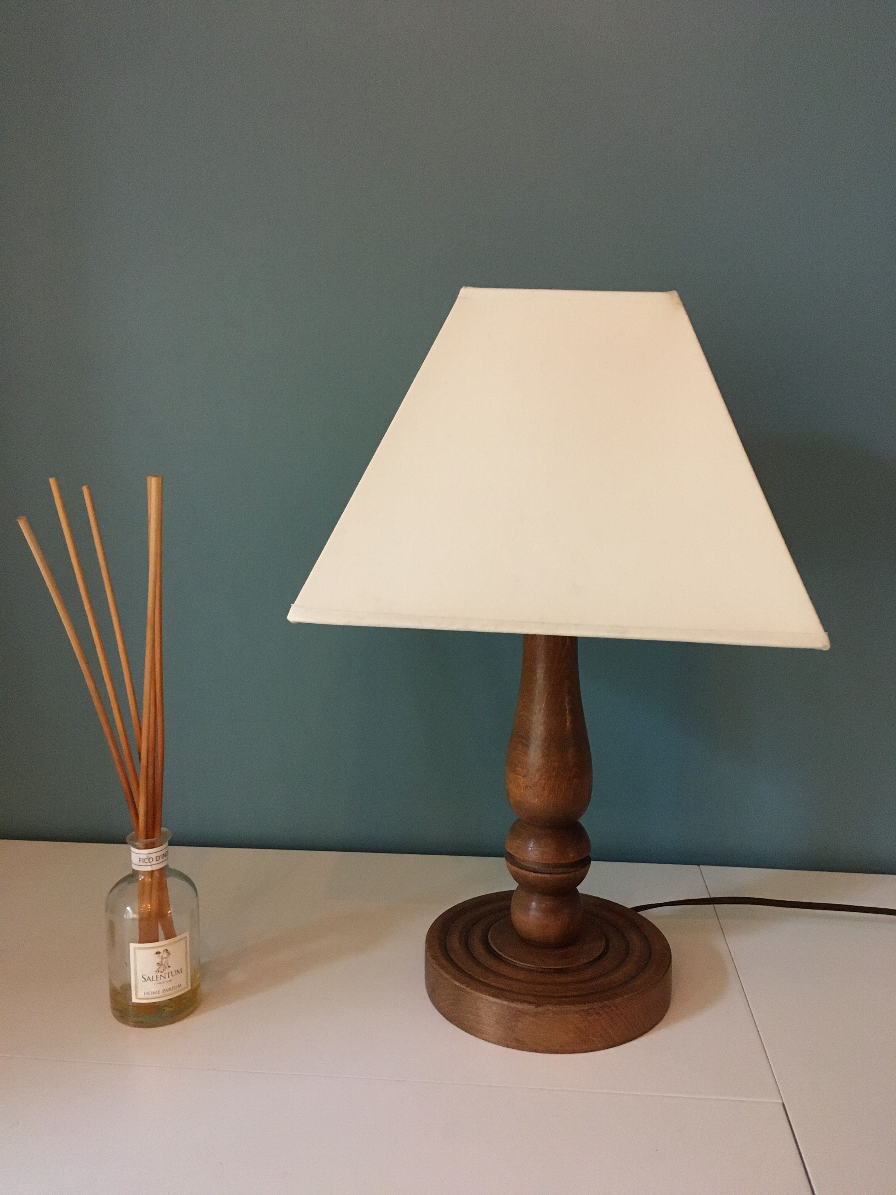 Vintage wooden lamp foot