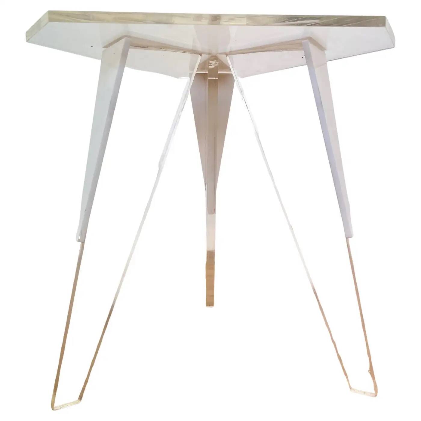 Small mid-century design Lucite side or flower table, 1970s