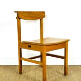 6 vintage oak chairs from the 1960s