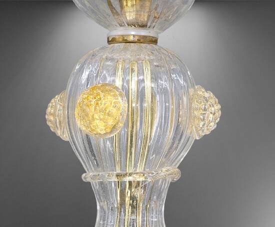 Venetian lustre in Murano glass and gold leaf