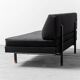 Canapé vintage 3 places dormeuse 1950s moderne antique