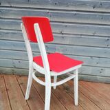 Set of 4 chairs and a vintage table, 70s