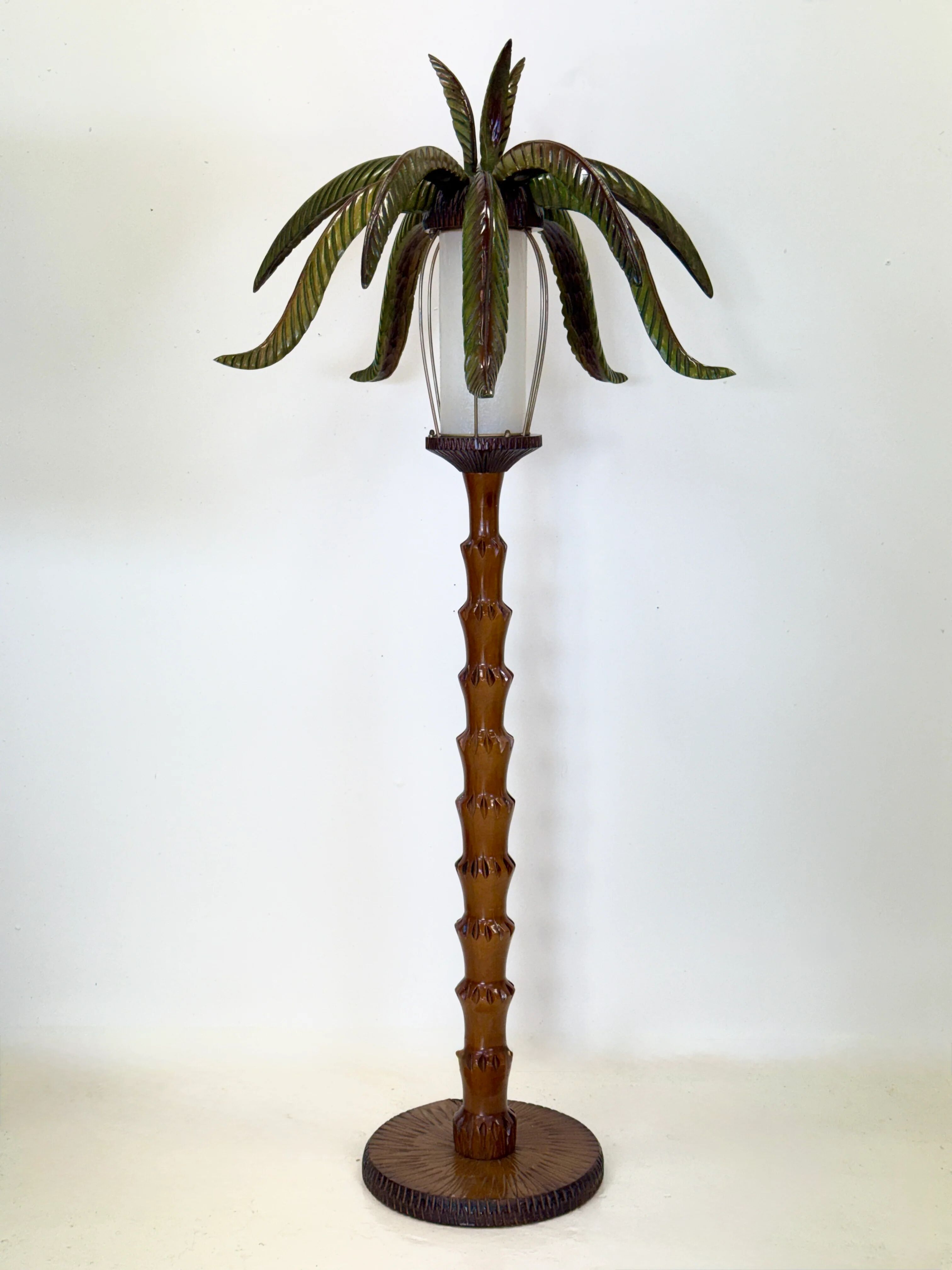 "Palm tree" floor lamp — Aldo Tura, Italy, circa 1960
