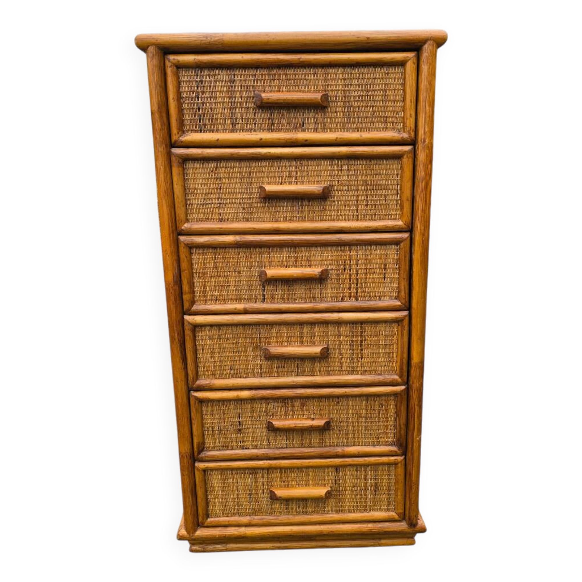 Rattan chest of drawers / chest of drawers
