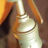 Zenith - Vintage pendant light in orange opaline - Space Age Design - Made in Germany