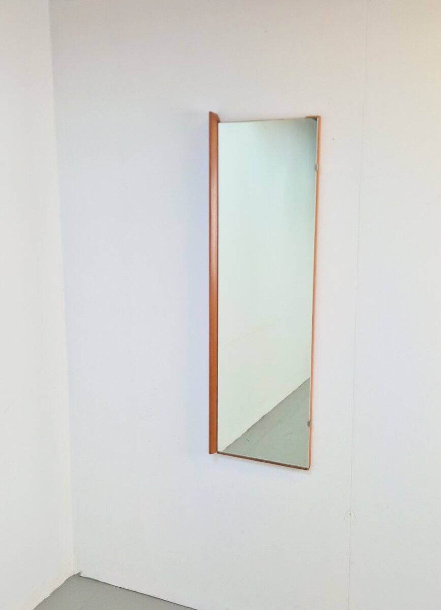 Mid-Century Scandinavian Rectangular Teak Mirror, 1960s