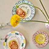 Coffret 4 assiettes à dessert l'amour