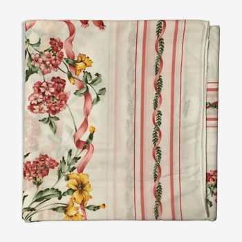 Vintage floral tablecloth