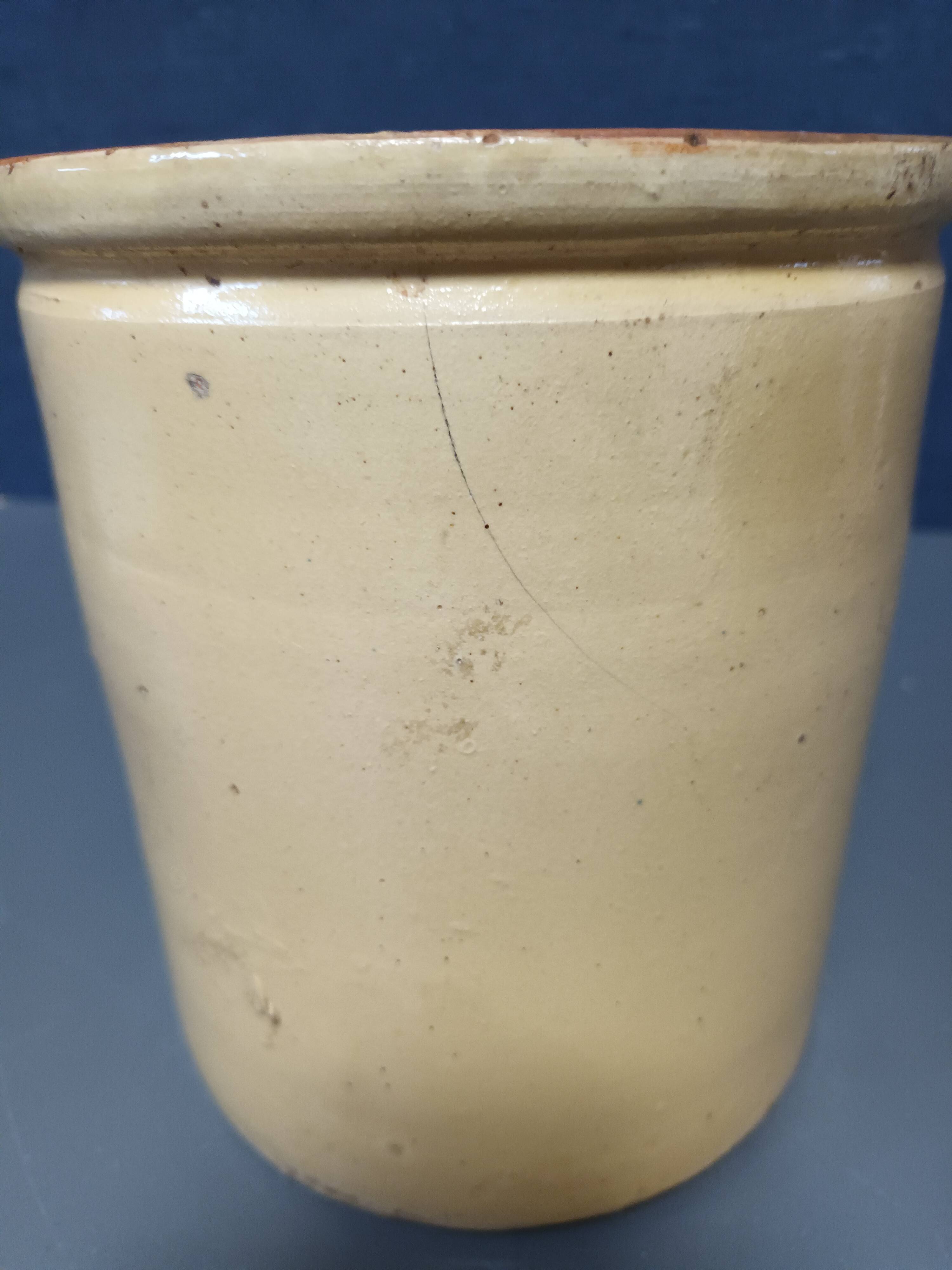 Varnished terracotta pot