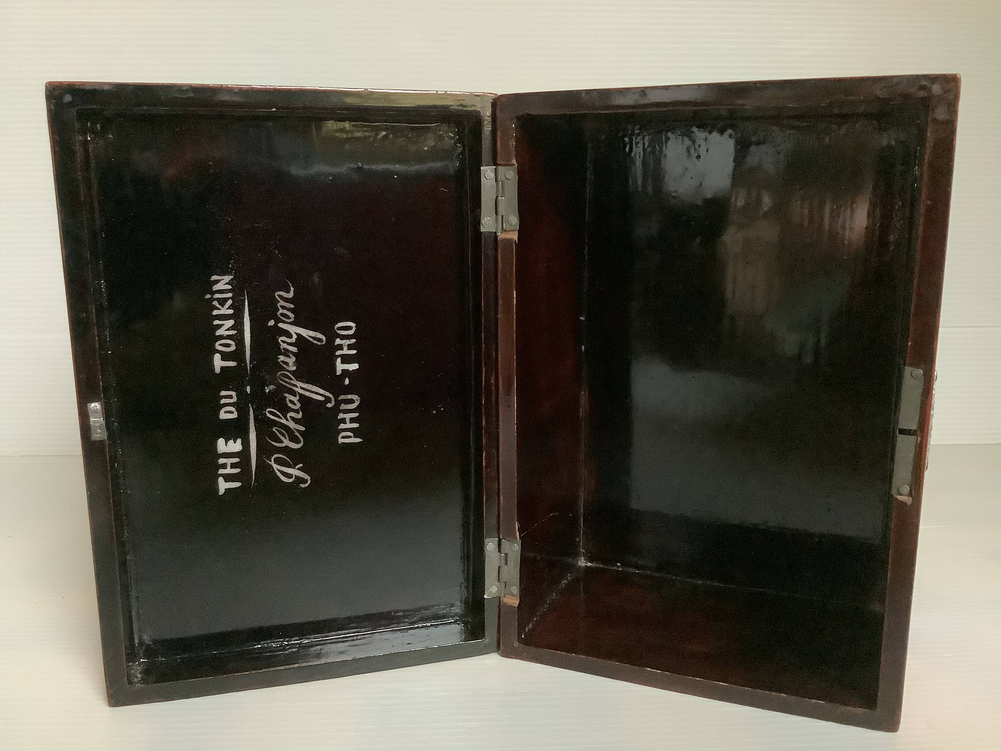 Chaffanjon Indochinese lacquered wooden box
