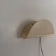 Set of three cream metal wall lights by Nordlux, 1980s, Sweden.