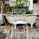 White cast iron garden chair no. 1