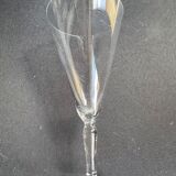 Verres à pied conique (6) - art nouveau - cristal soufflé léger uni