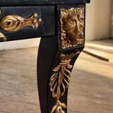 Pair of Empire-style bergère armchairs decorated with swans and lyres