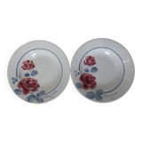 2 assiettes creuses vintage de Digoin Sarreguemines modèle Janick