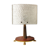 Vintage table lamp with plastic hood, 70s