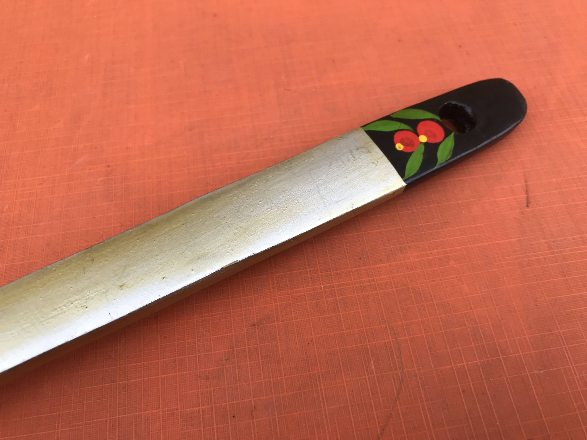 Spoon (large model) Painted and lacquered wood