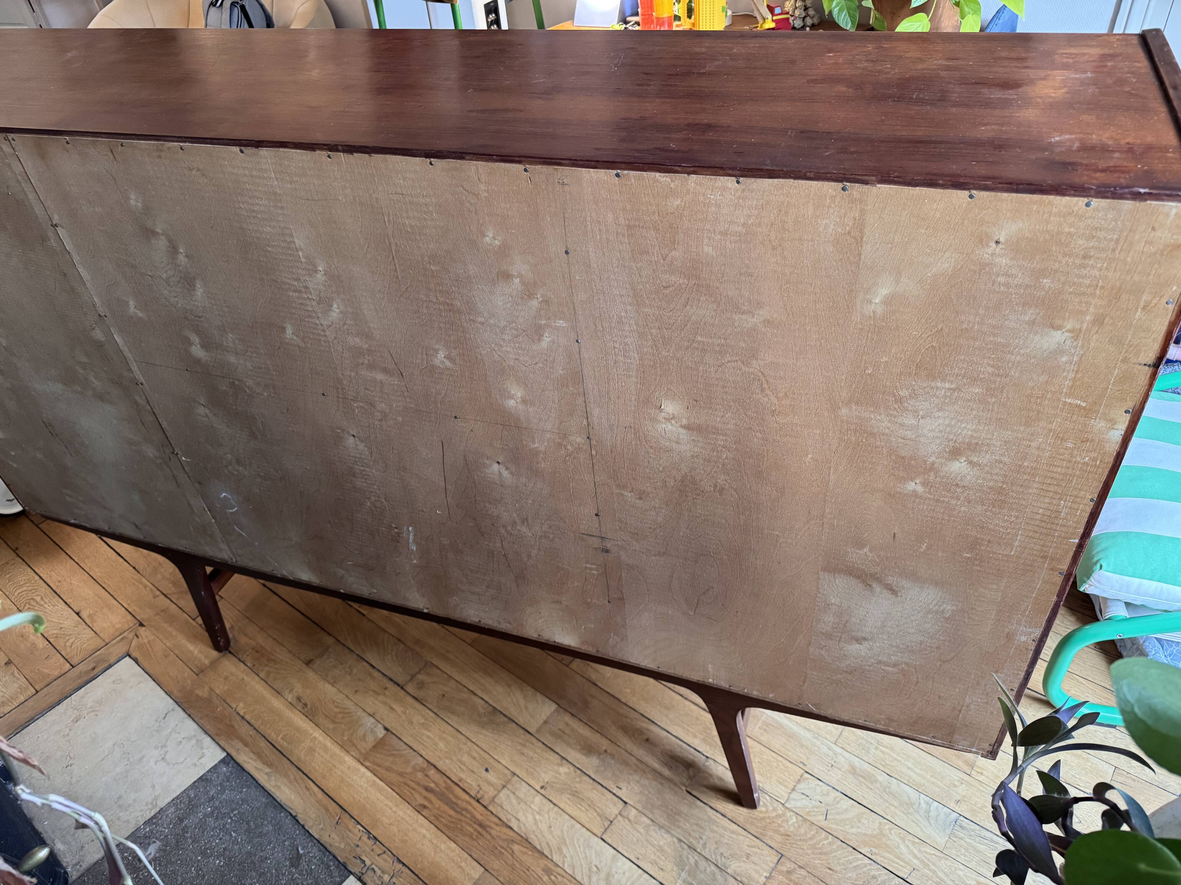 Buffet haut vintage en teck – Design scandinave