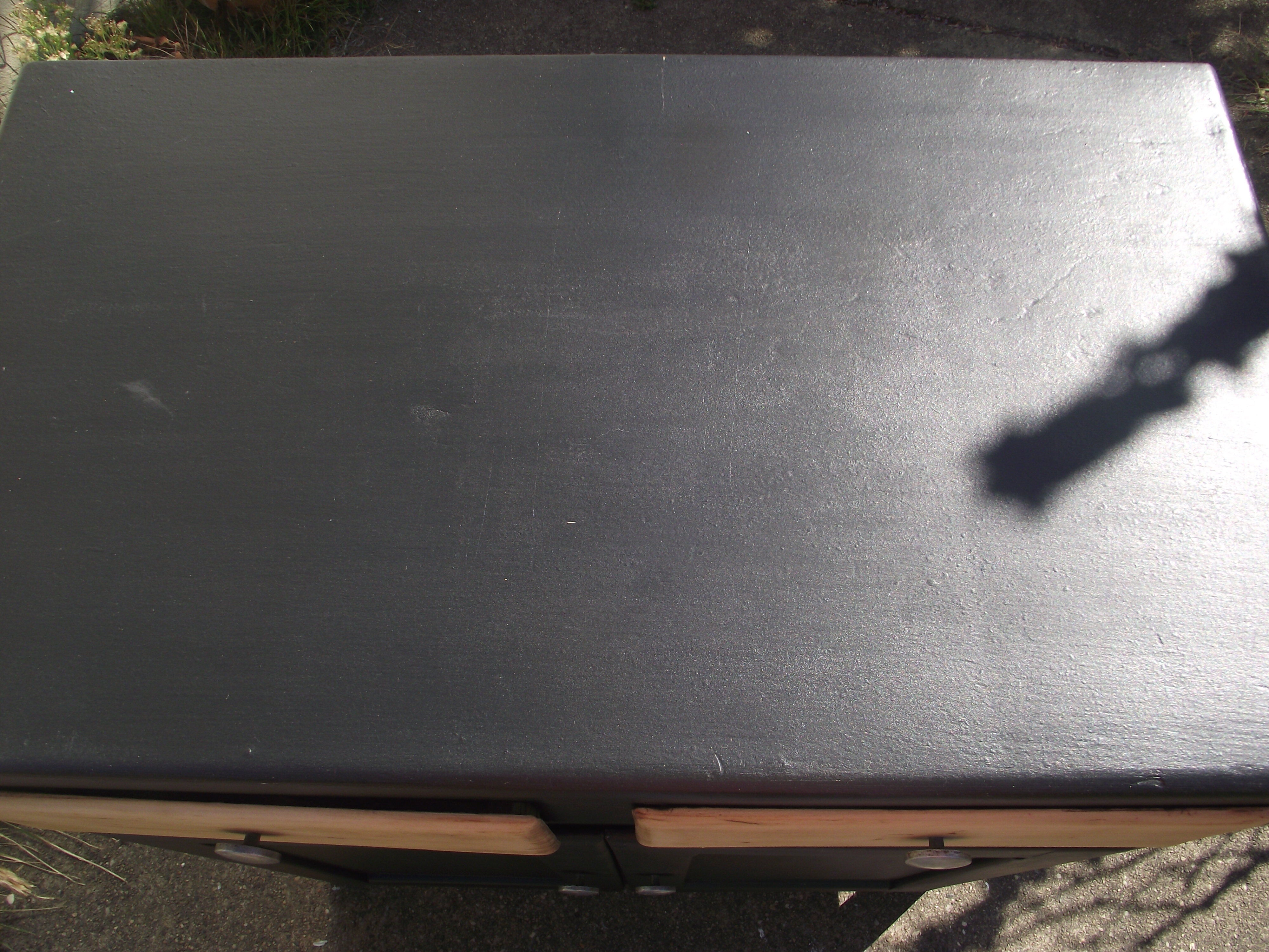 Parisian buffet painted in black from the 50s