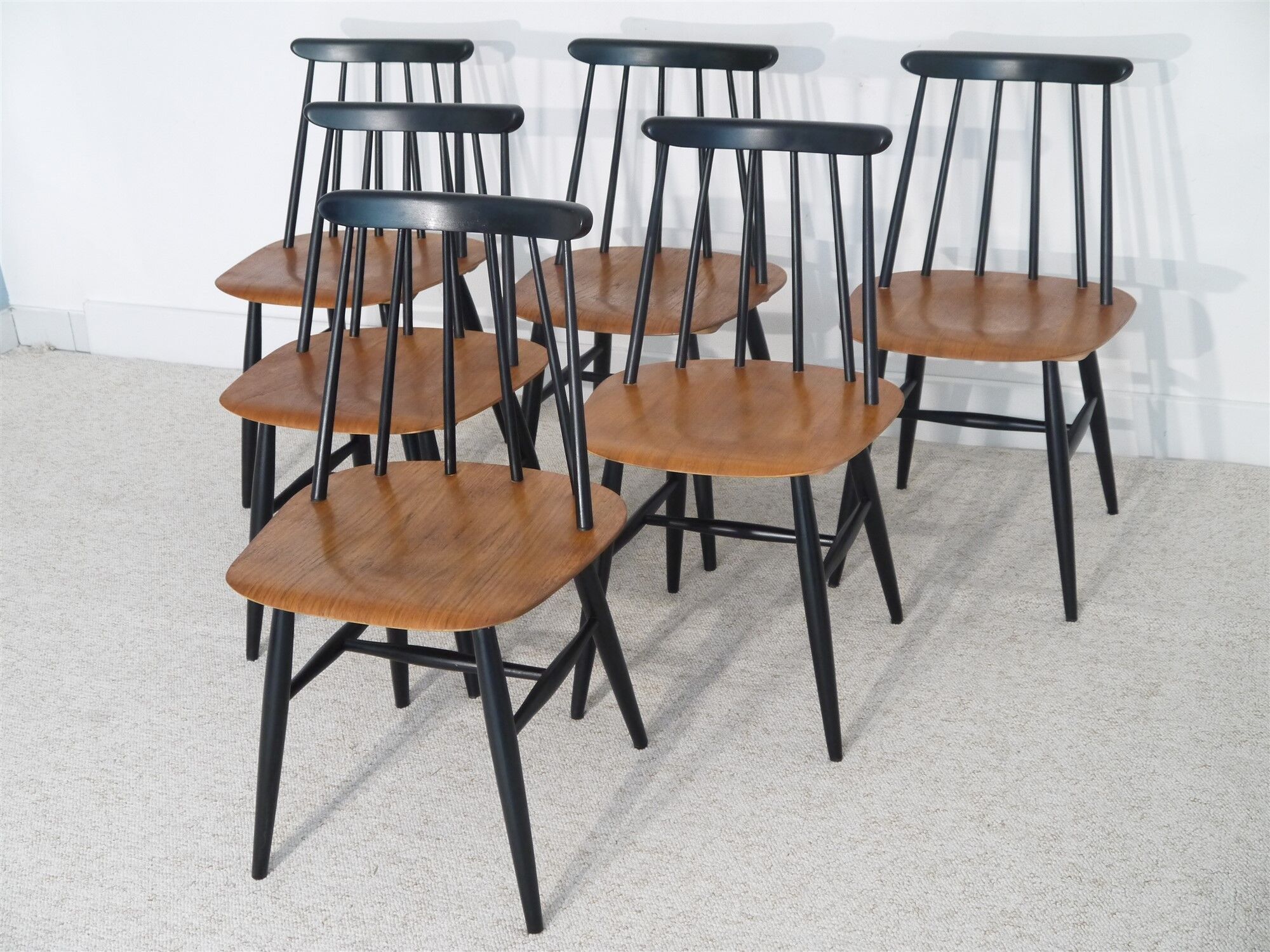 Set of Fanett chairs Scandinavian design by Ilmari Tapiovaara