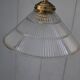Glass and brass hanging lamp