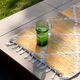 Tapis artisanal en coton recyclé - Reversible - Jaune