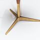 Mid-Century brass & wood table lamp