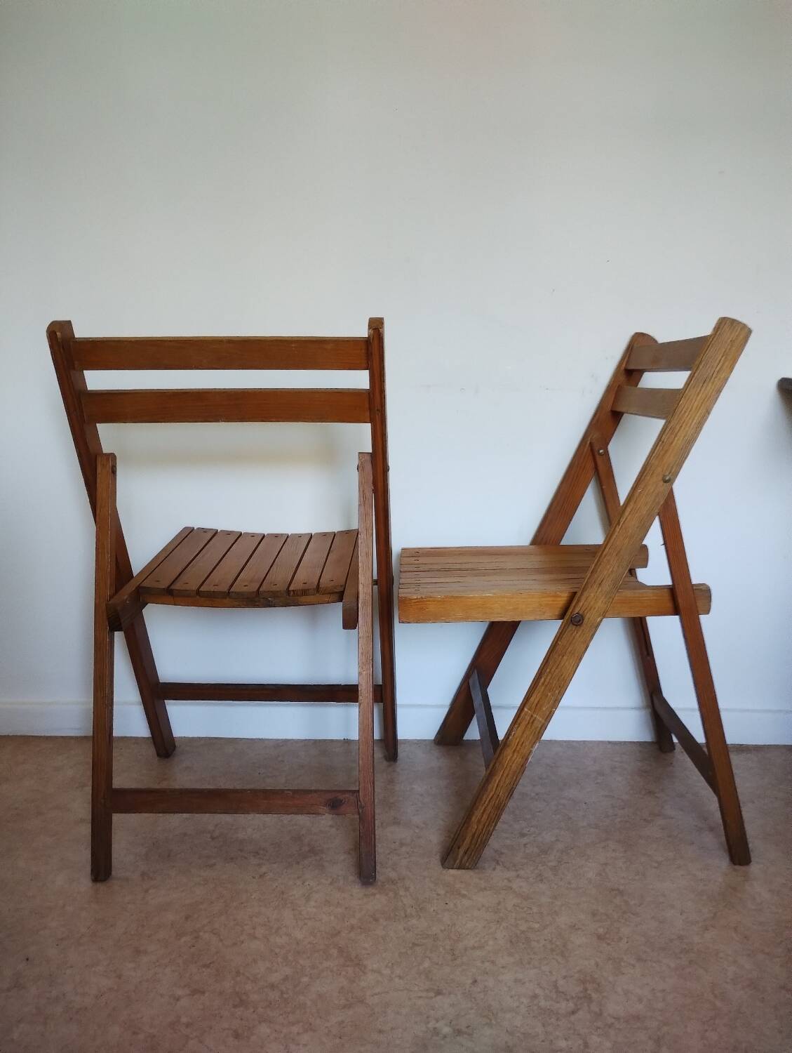 Vintage folding chairs