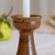 Old sandstone candle holder