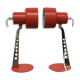 Pair of orange lamps