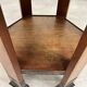 Hexagonal table with six legs in Secession style bordered with brass, attributed to Adolf Loos.