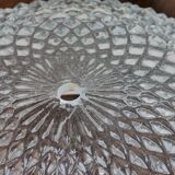 Bronze and diamond glass ceiling light.