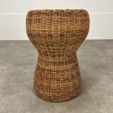 Champagne cork rattan stool