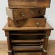 19th century Empire style walnut chest of drawers. It opens with 3 drawers in