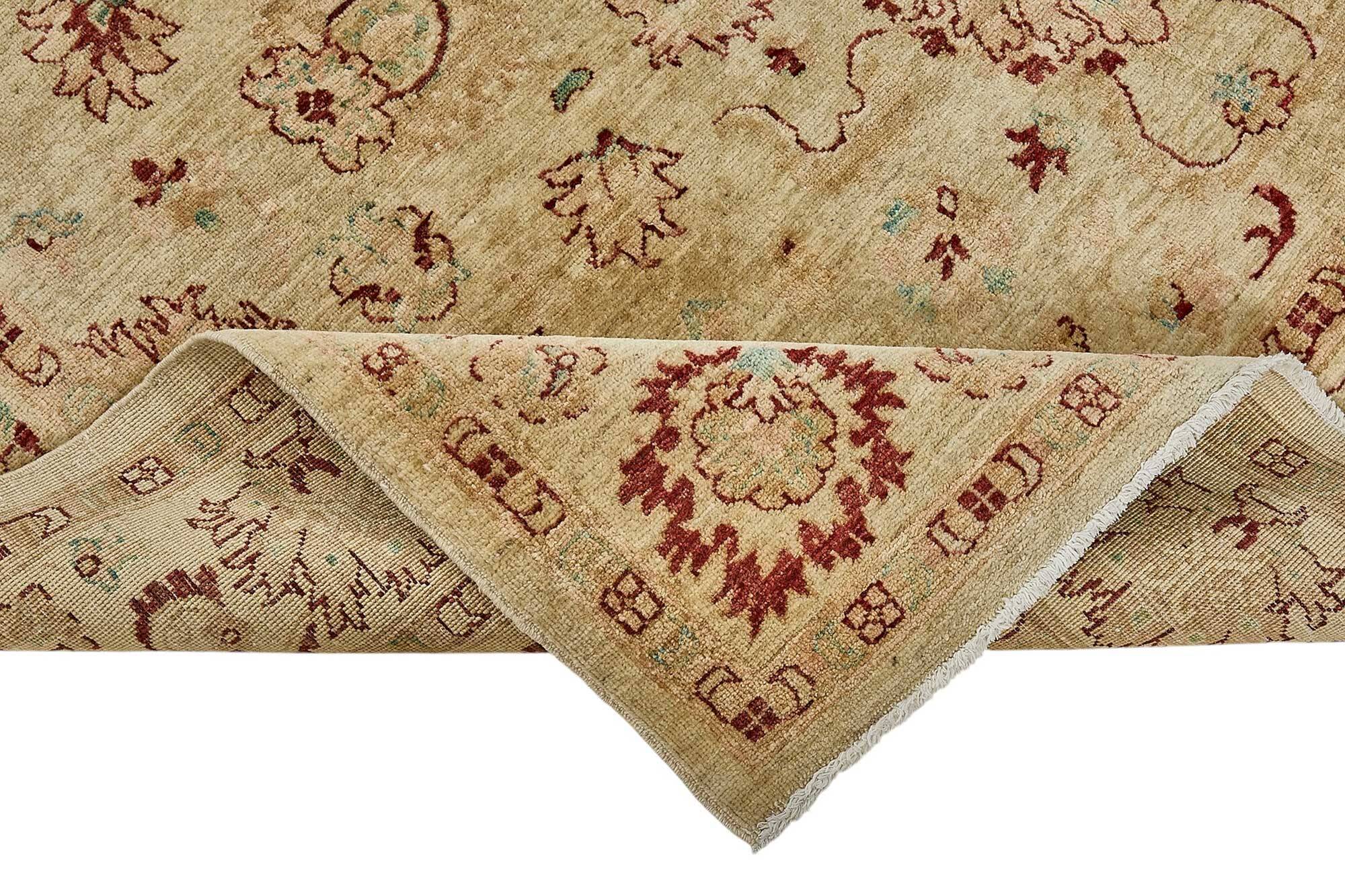 Turkish Handknotted Wool Oushak Rug 194 cm x 260 cm
