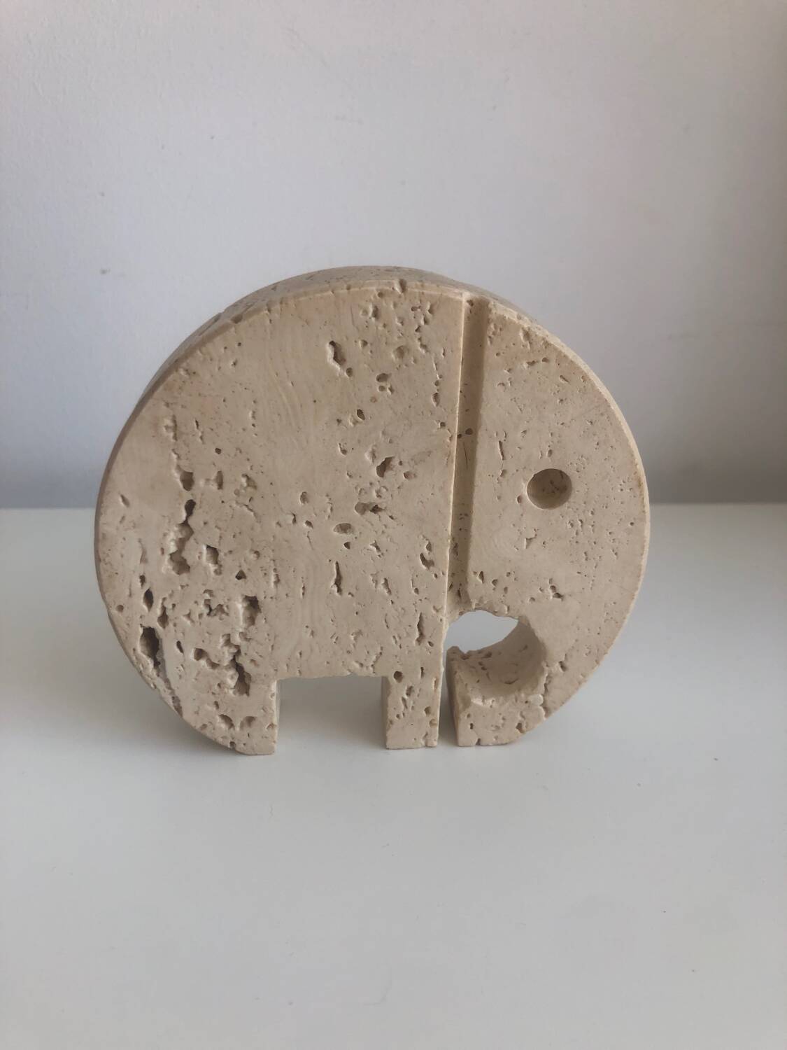 Travertine elephant by Fratelli Manelli