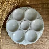 3 Art Deco oyster plates Digoin Sarreguemines
