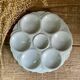 3 assiettes à huîtres Art Déco Digoin Sarreguemines