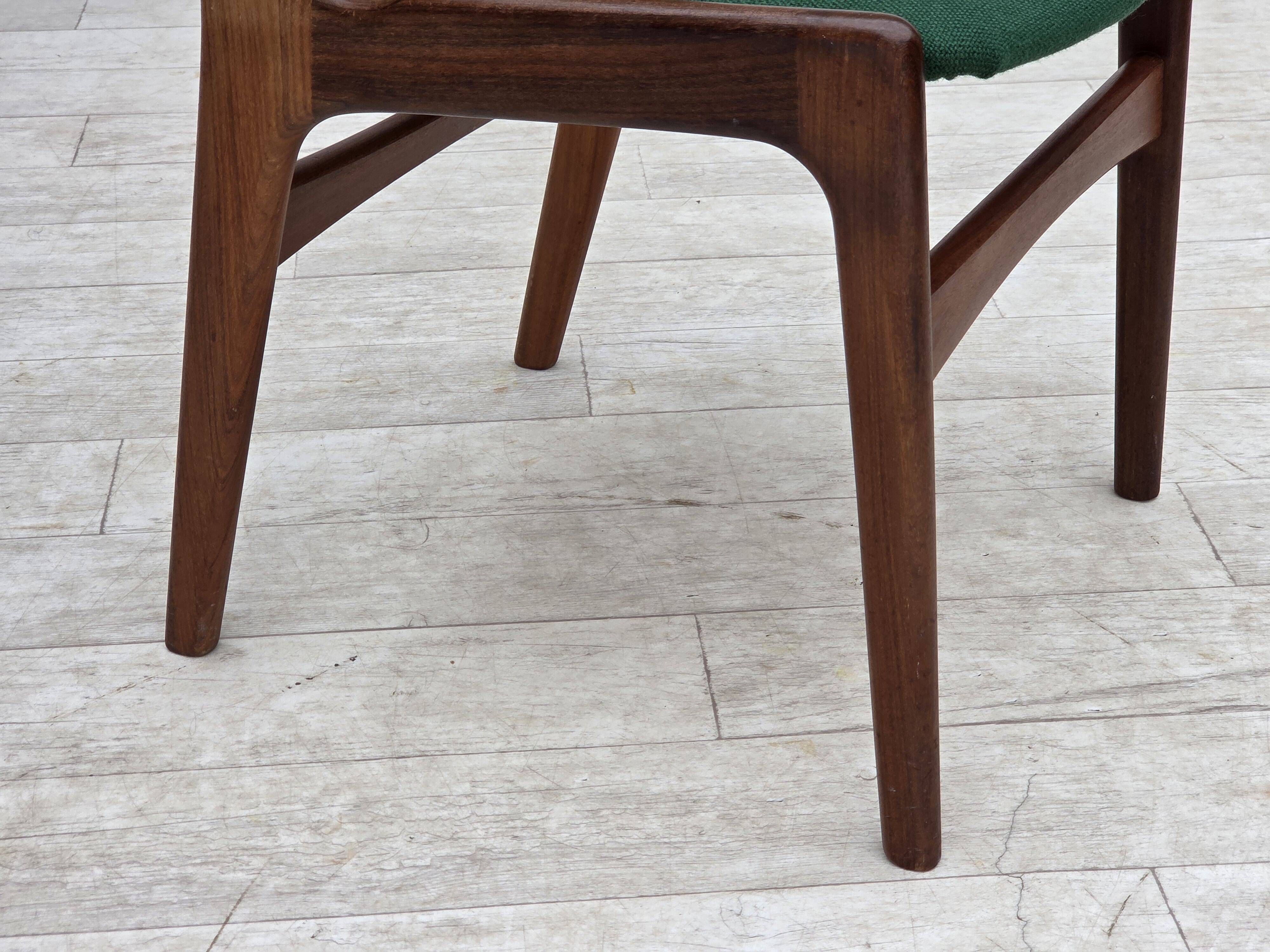 1960s, Danish design by Erik Buch, set of 4 dining chairs model 89.