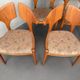 Set of 4 organic dining chairs, solid teak wood by Kai Kristiansen for Schou Andersen, Denmark, 1970s