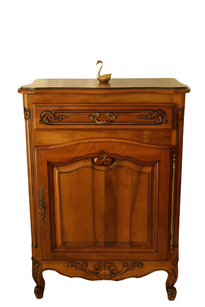 Confiturier en noyer vintage style Louis XV