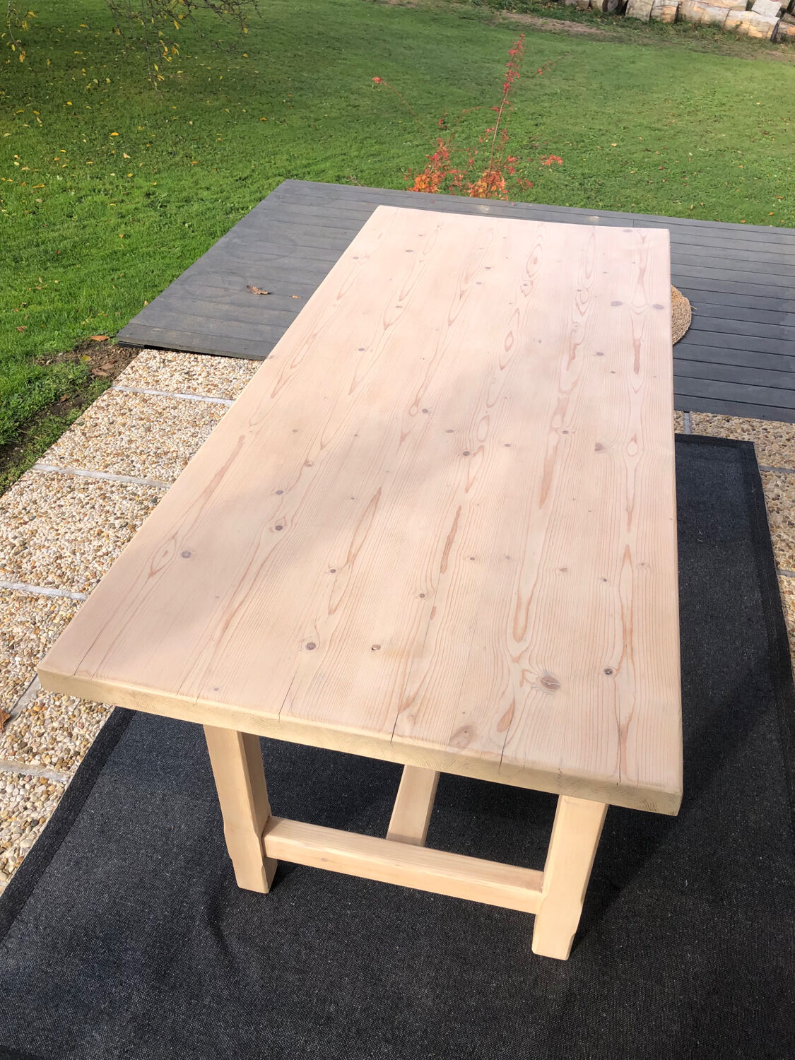 Solid wood dining table