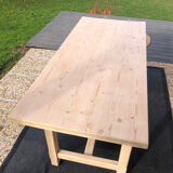 Solid wood dining table