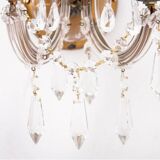 A pair of crystal sconces, France.