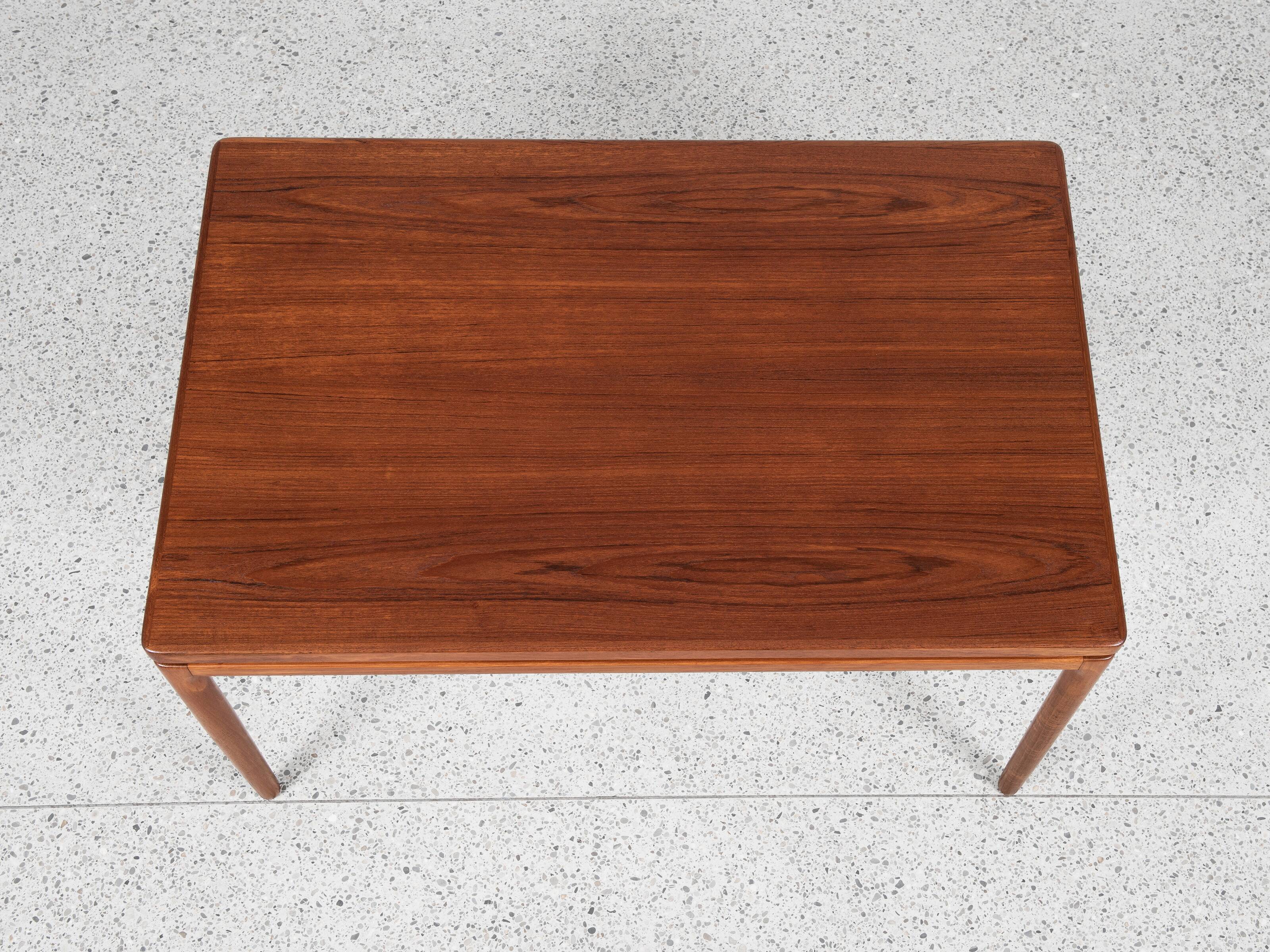Midcentury Danish smaller dining table in teak by Christian Linneberg 1960s