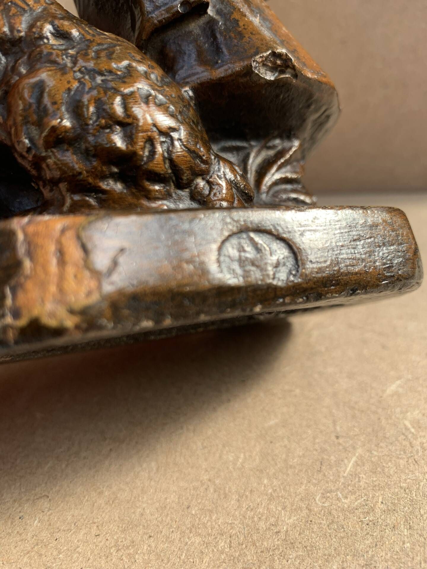 Statuette plâtre Art Nouveau