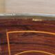 Napoleon III violin-shaped middle desk table 19th in marquetry